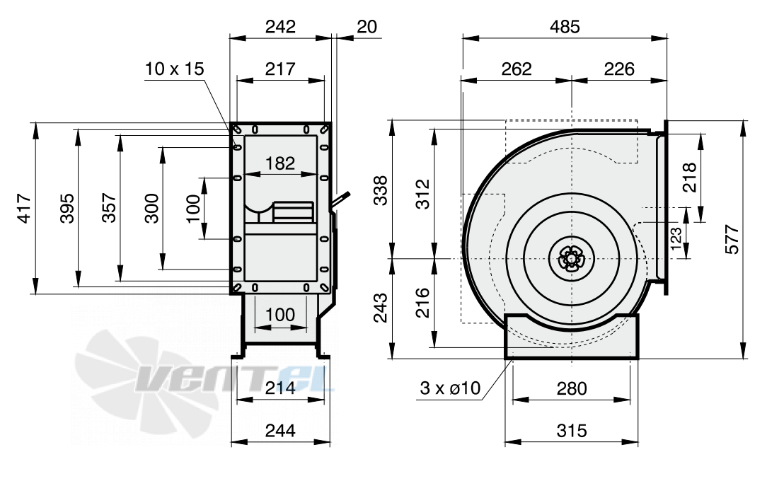 Rosenberg EHAD 280-2 - описание, технические характеристики, графики